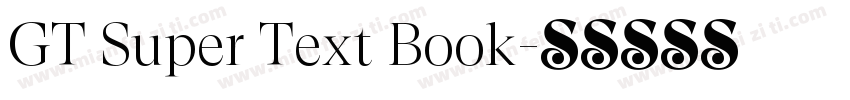 GT Super Text Book字体转换